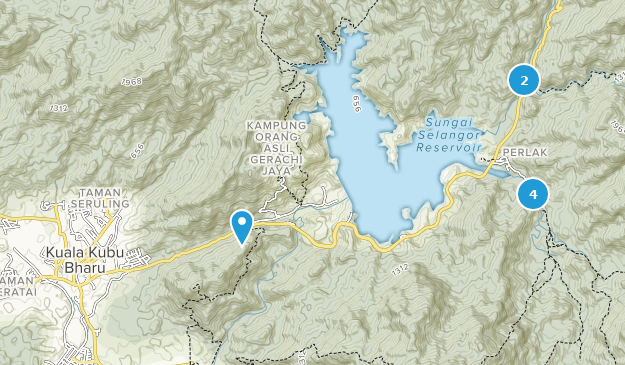 Kuala Kubu Bharu, Selangor Map