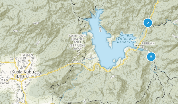 Kuala Kubu Bharu, Selangor Map