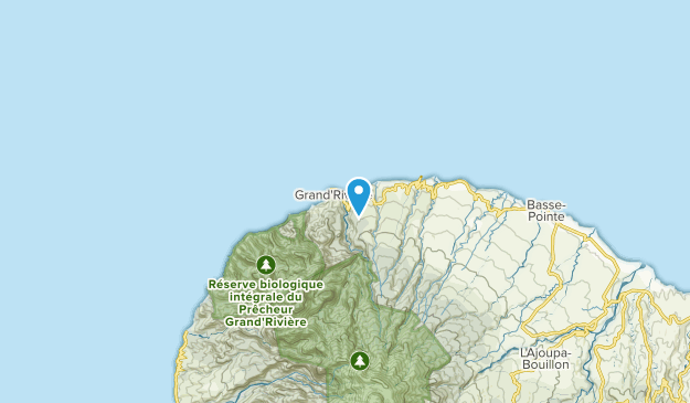 Grand'Rivière, Martinique Map