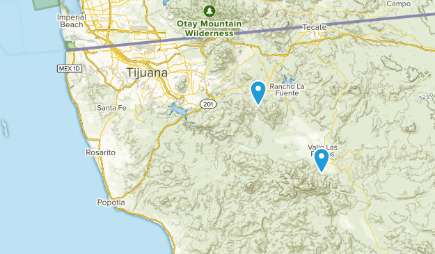 Familia Barona, Baja California Map