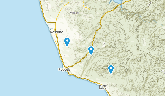 Playas de Rosarito, Baja California Map