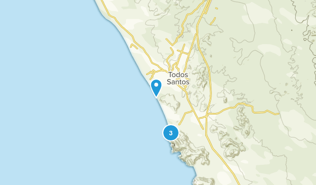 Todos Santos, Baja California Sur Map