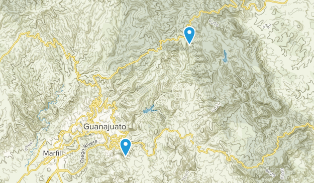 Guanajuato, Guanajuato Map