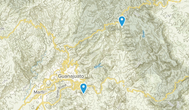 Guanajuato, Guanajuato Map