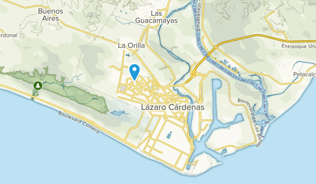 Ciudad Lázaro Cárdenas, Michoacán Map