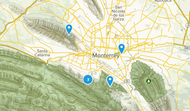 Monterrey, Nuevo León Map