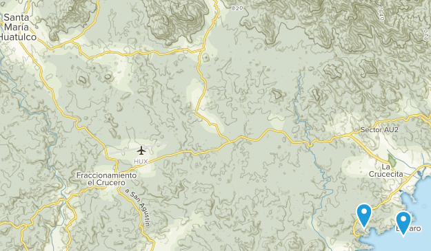 Santa María Huatulco, Oaxaca Map