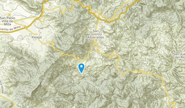 San Lorenzo Albarradas, Oaxaca Map