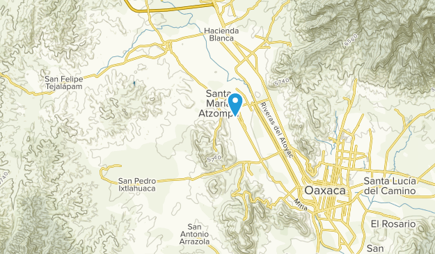 Santa María Atzompa, Oaxaca Map