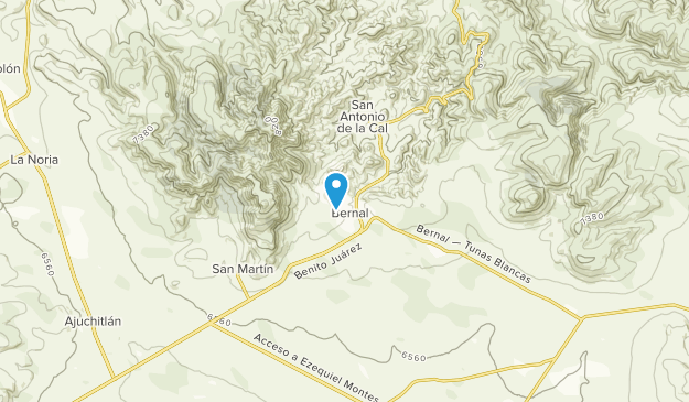 Bernal, Querétaro Map