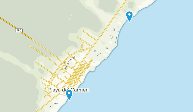 Playa del Carmen, Quintana Roo Map