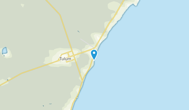 Tulum, Quintana Roo Map