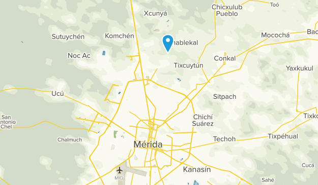 Mérida, Yucatán Map