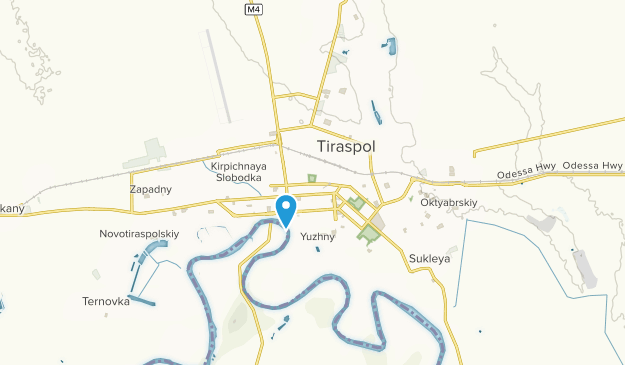 Tiraspol, UAT din Stînga Nistrului Map