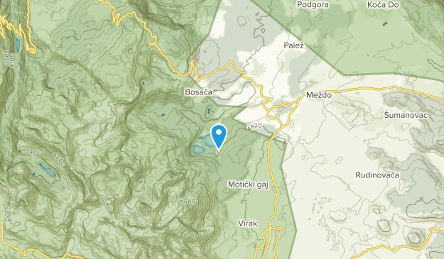 Zablijak, Cetinje Map