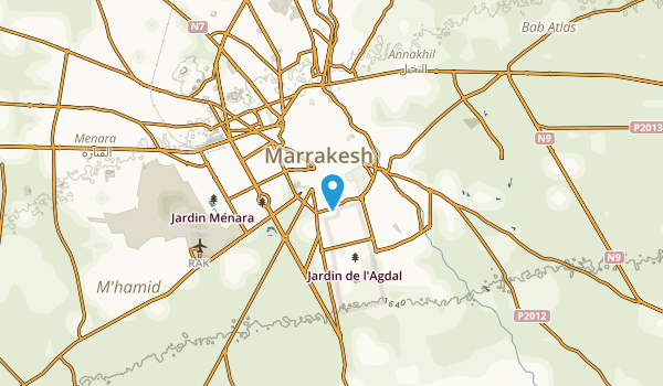 Douar Sidi Youssef Ben Ali, Marrakech - Tensift - Al Haouz Map