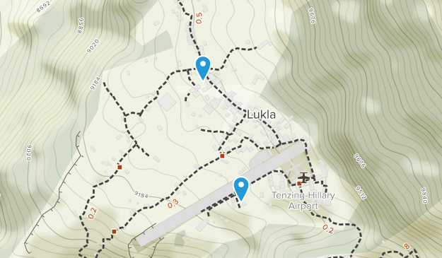 Lukla, Sagarmatha Map