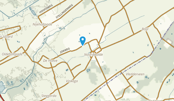 Noordwolde, Friesland Map