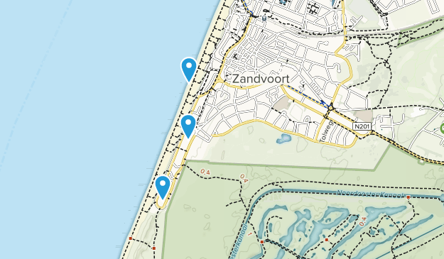 Zandvoort, North Holland Map