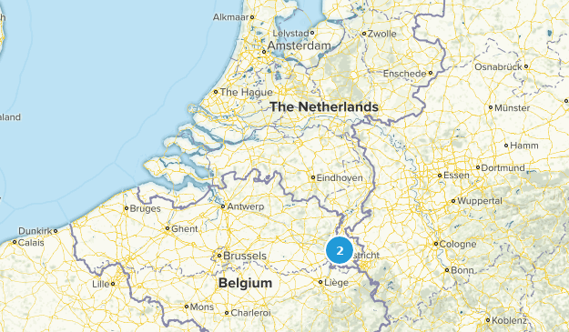 Valkenburg, Holanda Meridional Map