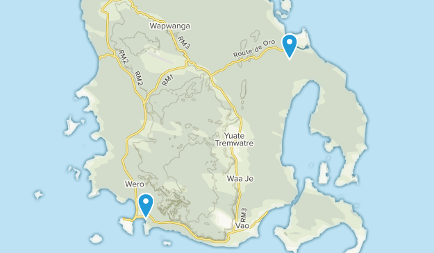 Vao, Südprovinz Map