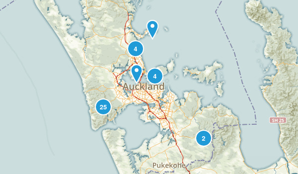 Auckland, Auckland Region Map