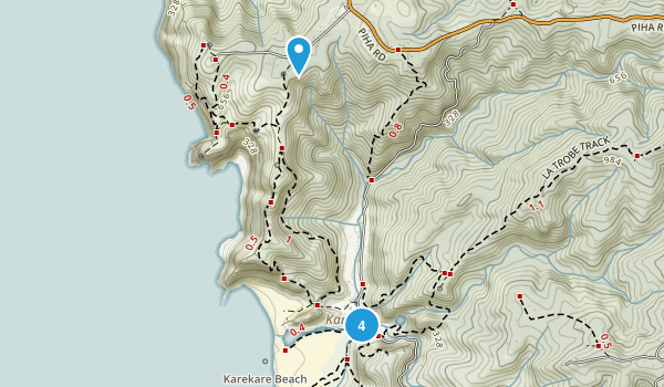 Karekare, Auckland Region Map