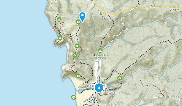 Karekare, Auckland Region Map