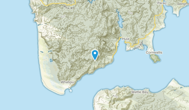 Little Huia, Auckland Region Map