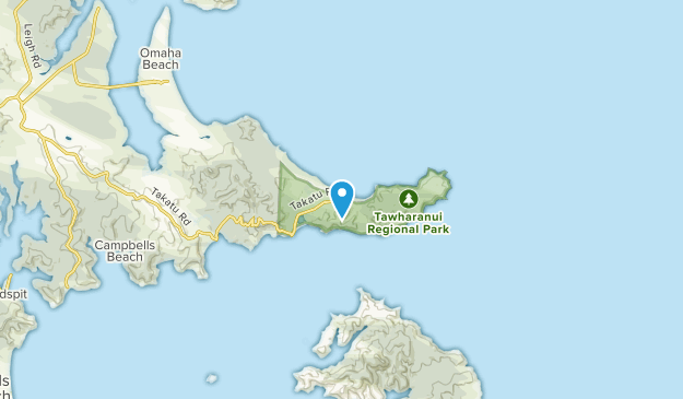 Tawharanui, Auckland Region Map