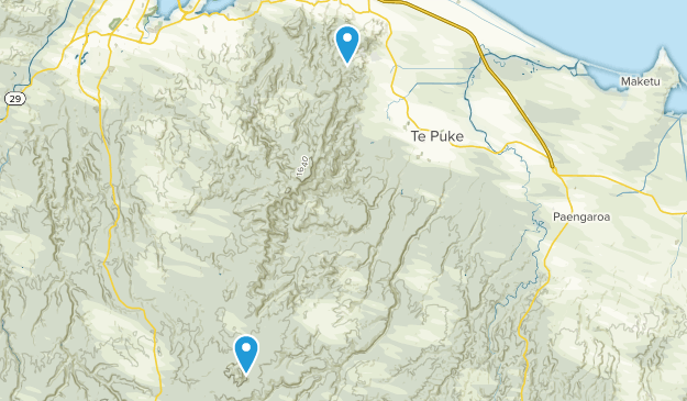 Te Puke, Bay of Plenty Region Map