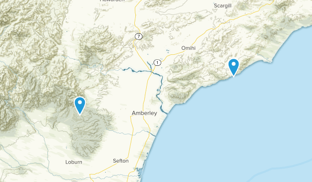 Amberley, Canterbury Map