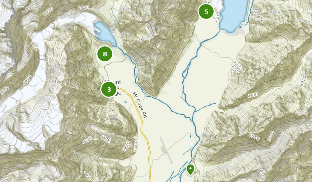 Mount Cook Village, Canterbury Map