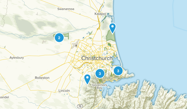 Christchurch, Canterbury Region Map