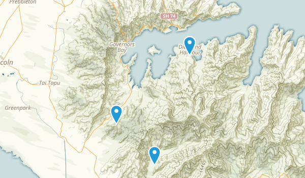 Christchurch City, Canterbury Region Map