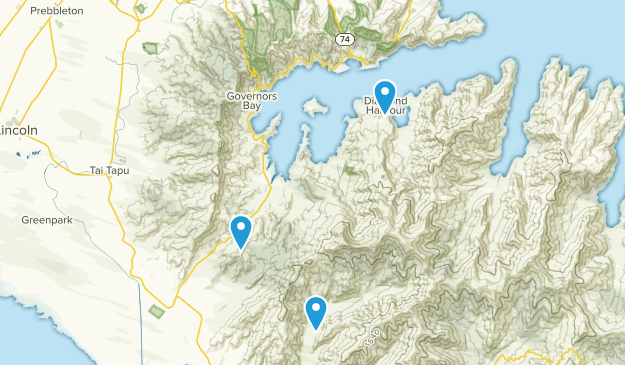 Christchurch City, Canterbury Region Map