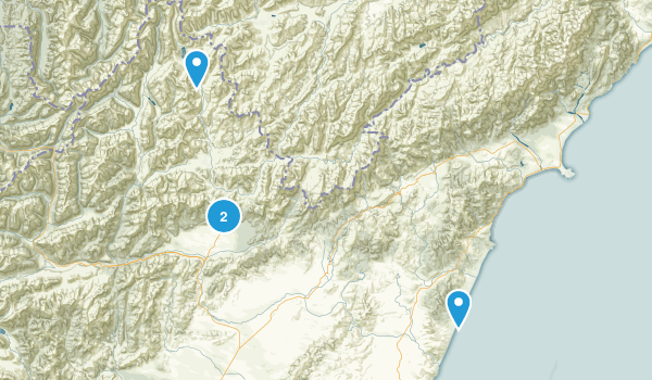 Hanmer Springs, Canterbury Region Map