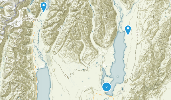 Lake Tekapo, Canterbury Region Map
