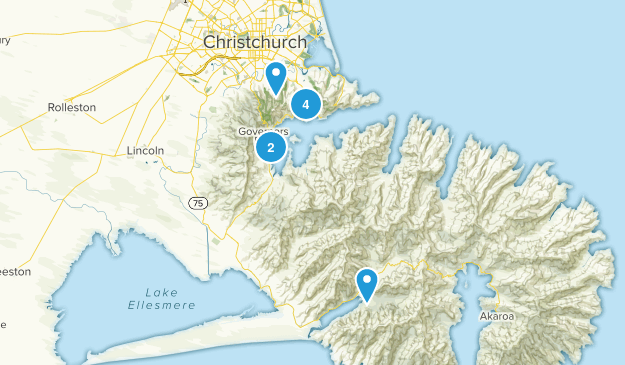 Lyttlelton, Canterbury Region Map