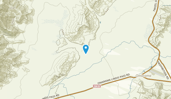 Omarama, Canterbury Region Map