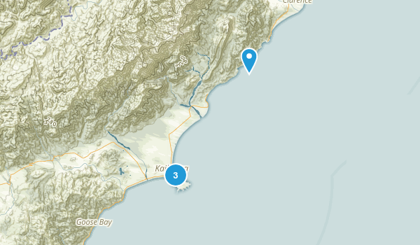 Rakautara, Canterbury Region Map
