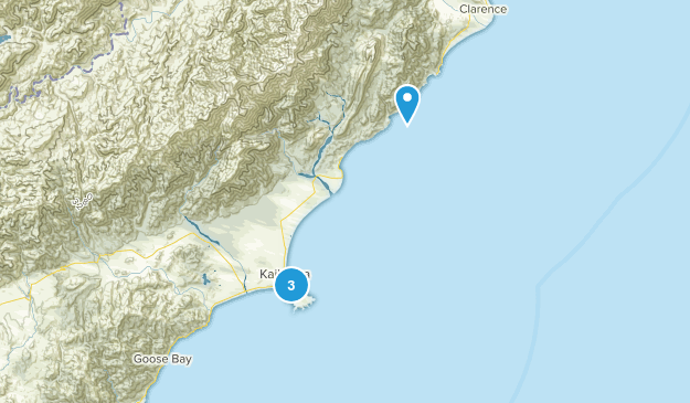 Rakautara, Canterbury Region Map