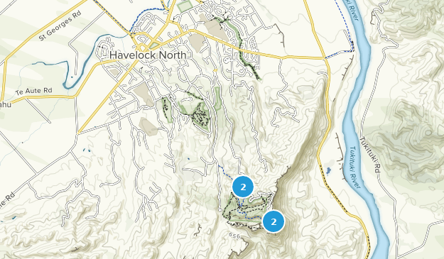 Havelock North, Hawke's Bay Map
