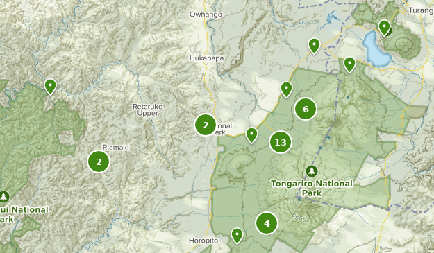 Owhango, Manawatu-Wanganui Map