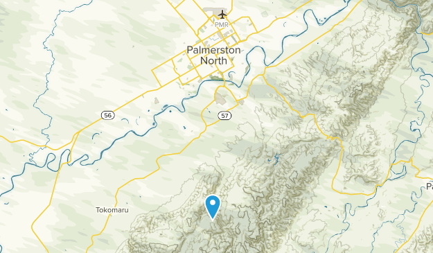 Palmerston North, Manawatu-Wanganui Region Map