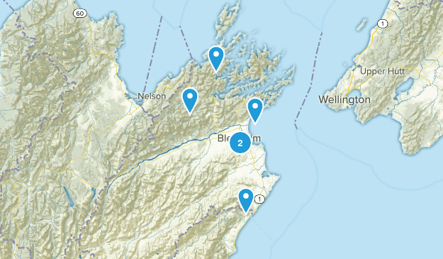 Blenheim, Marlborough Region Map