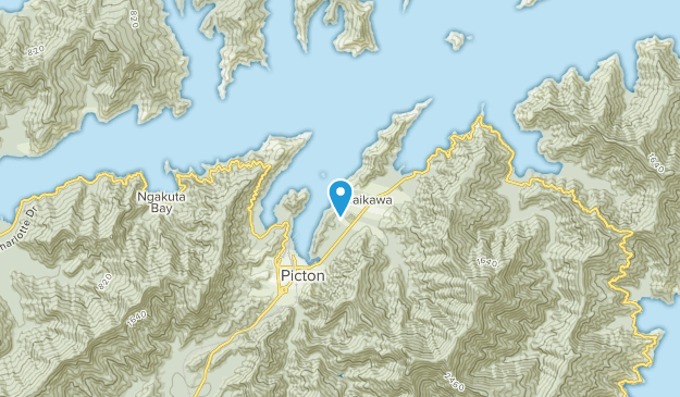 Waikawa, Marlborough Region Map