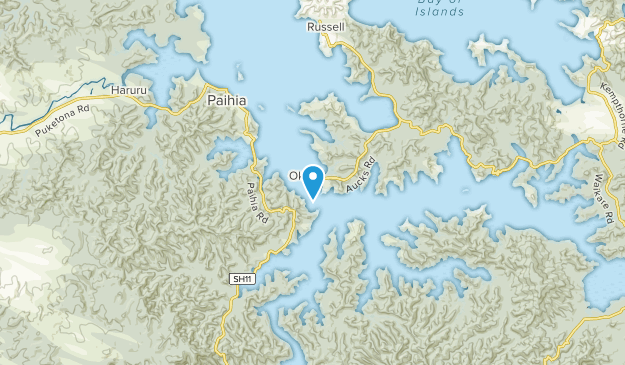 Okiato, Northland Map