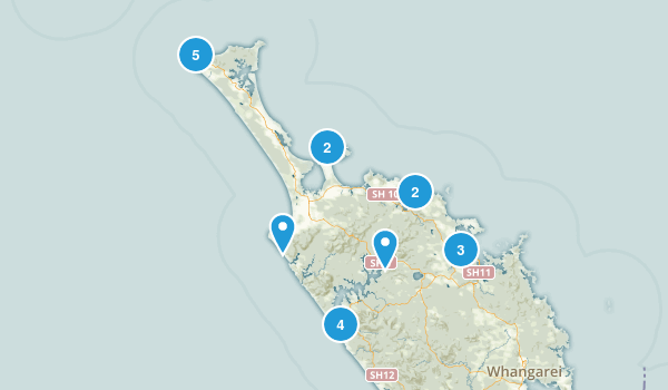 Cape Reinga, Northland Region Map