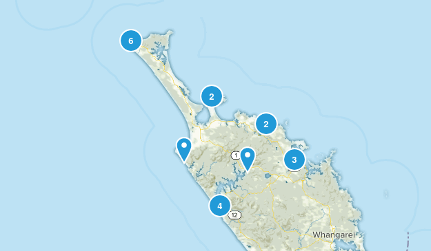 Cape Reinga, Northland Region Map